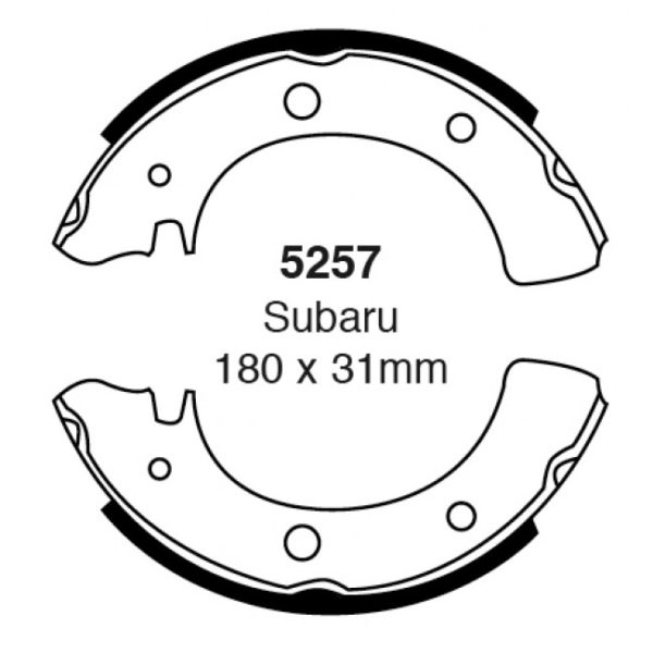 EBC Brakes Brake Shoes (Rear, 5257)