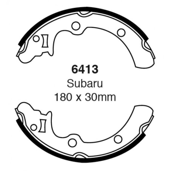 EBC Brakes Brake Shoes (Rear, 6413)