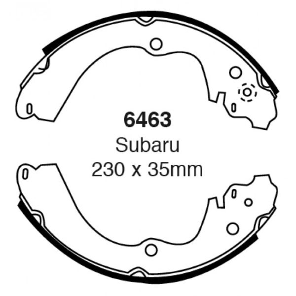 EBC Brakes Brake Shoes (Rear, 6463)