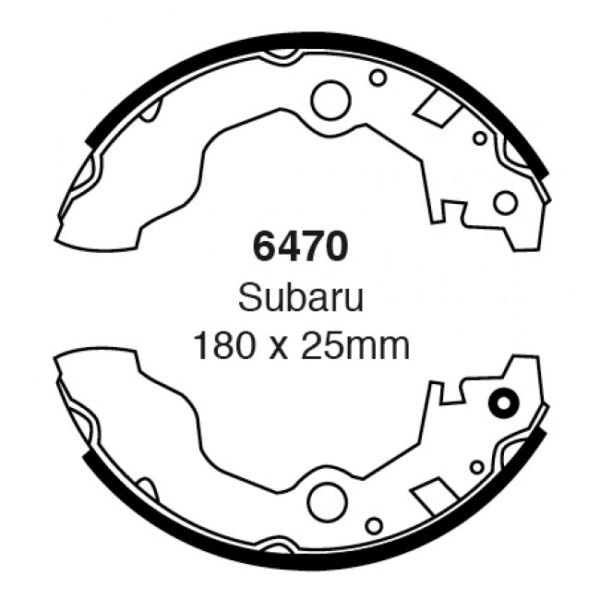 EBC Brakes Brake Shoes (Rear, 6470)
