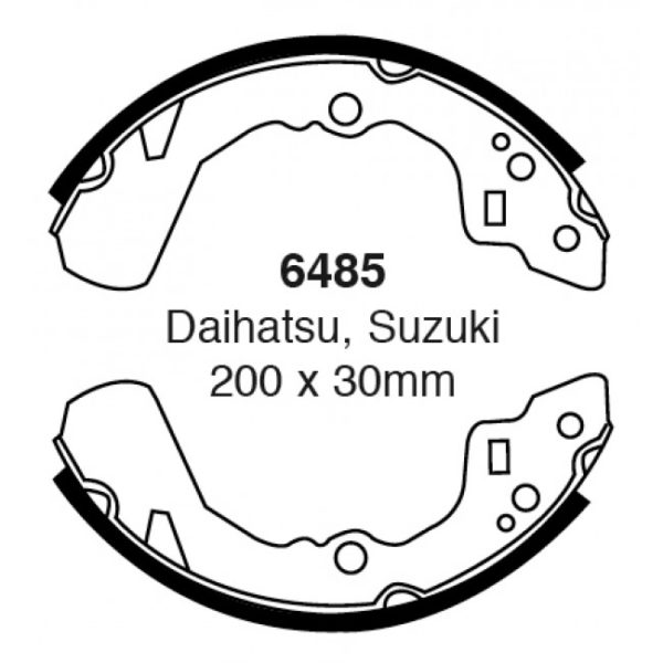 EBC Brakes Brake Shoes (Rear, 6485)
