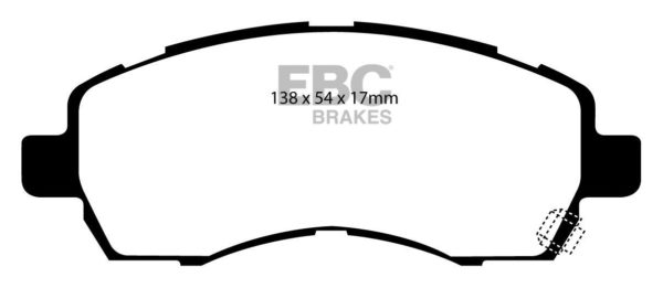 EBC Brakes Greenstuff Brake Pads (Front, DP21138)